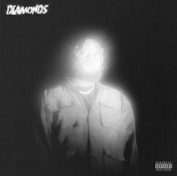 the cover of diamonds, with a man standing in the dark